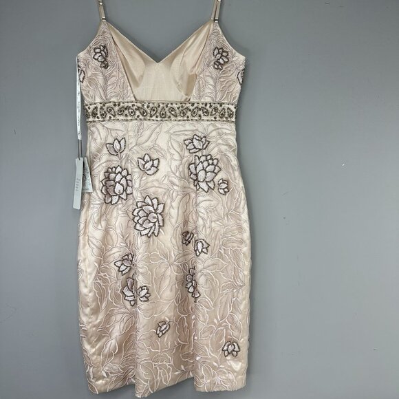 Sue Wong Nocturne Women's NWT Pink Beaded Embroidered‎ Floral Formal Dress 6/C36 - Picture 7 of 17